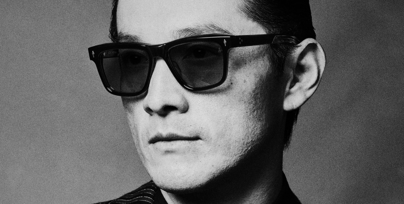 Jacques Marie Mage Lankaster Venom - Luxussonnenbrille mit schwarzem Rahmen und grünen Gläsern