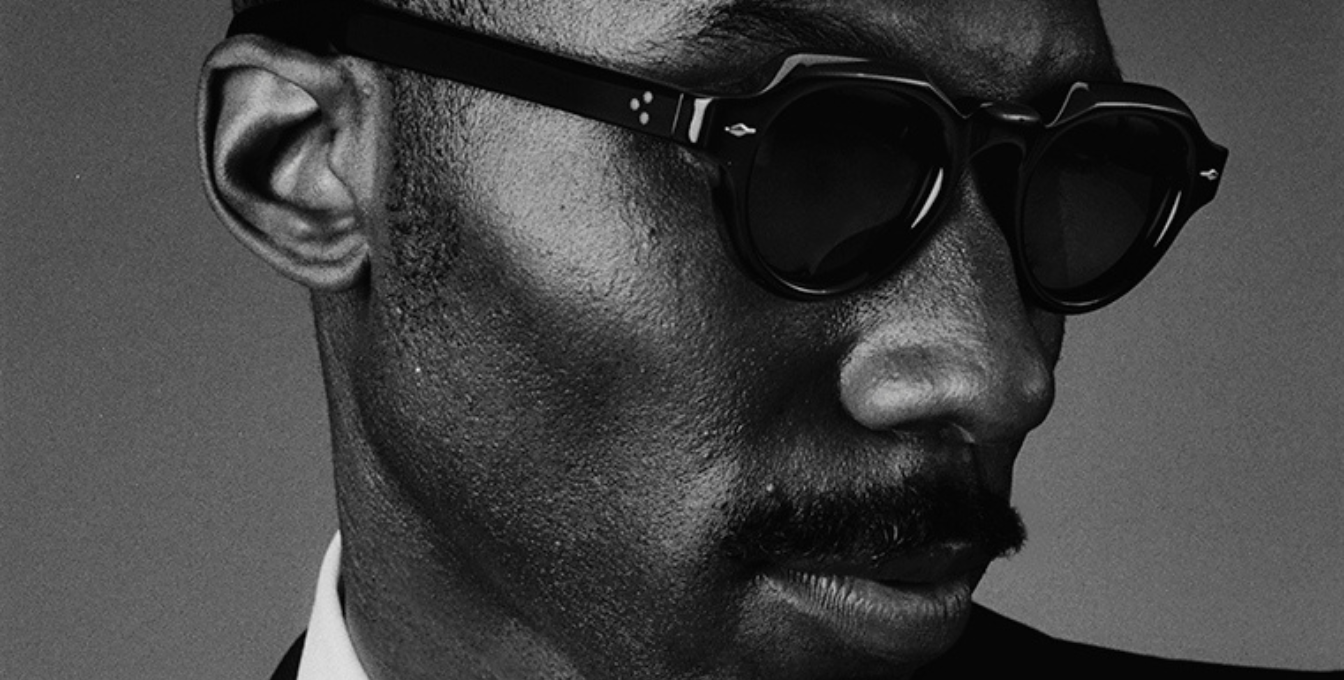 Jacques Marie Mage Petrus Brut - Luxussonnenbrille, handgemacht in Japan mit transparentem Bügel und grünen Gläsern