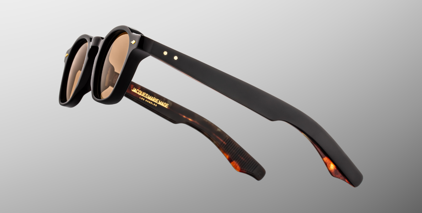 Jacques Marie Mage Zephirin Noir 15 Sonnenbrille in Schwarz - limitierte, handgefertigte Luxusbrille 