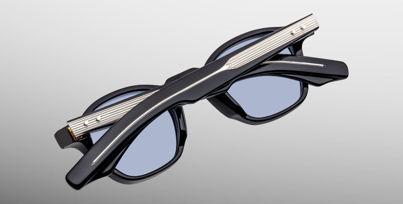 Jacques Marie Mage Zephirin Obscure Sonnenbrille in Schwarz - limitierte, handgefertigte Luxusbrille 