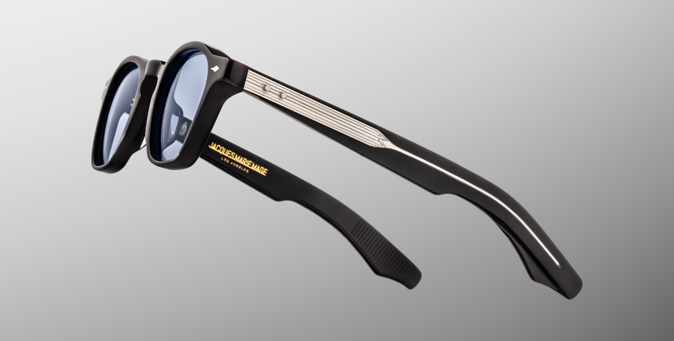 Jacques Marie Mage Zephirin Obscure Sonnenbrille in Schwarz - limitierte, handgefertigte Luxusbrille 