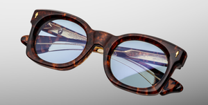 Jacques Marie Mage Elmyr Argyle Sonnenbrille in Braun - limitierte, handgefertigte Luxusbrille 