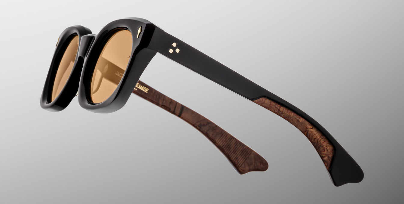 Jacques Marie Mage Elmyr Walnut Sonnenbrille in Braun - limitierte, handgefertigte Luxusbrille 