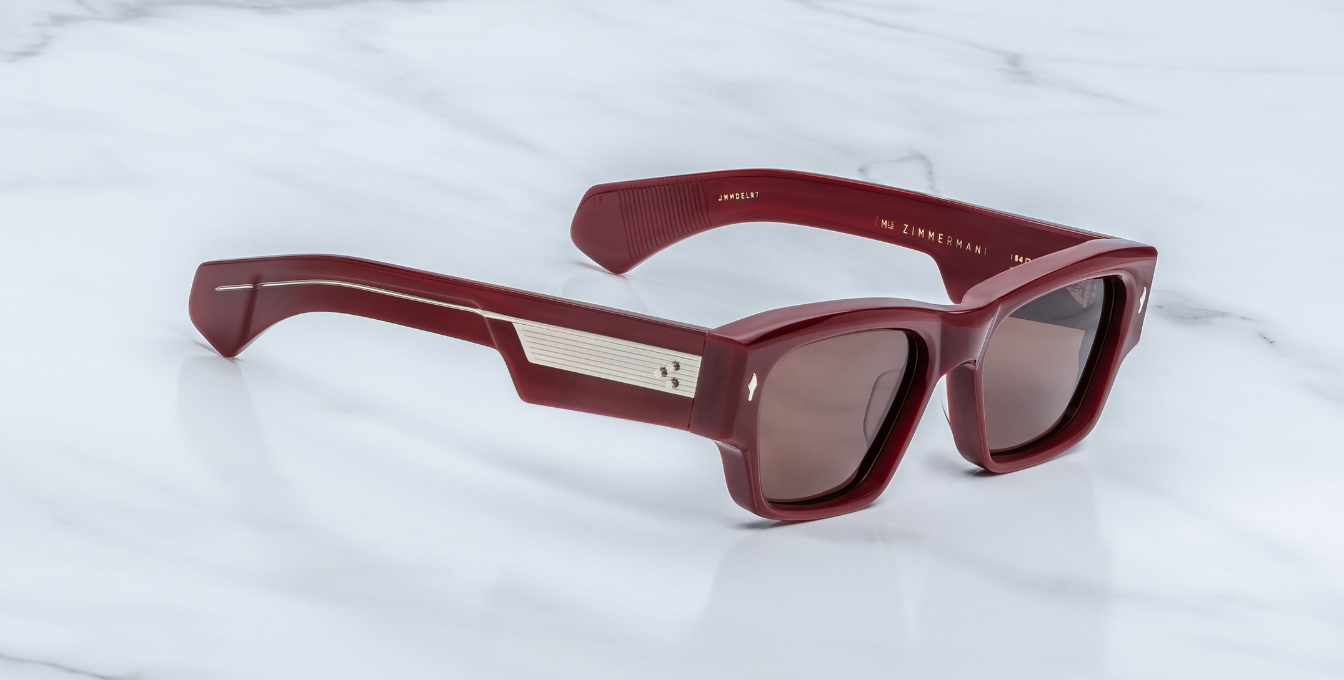 Jacques Marie Mage Zimmerman Sonnenbrille in Bordeaux Empire - limitierte, handgefertigte Luxusbrille 