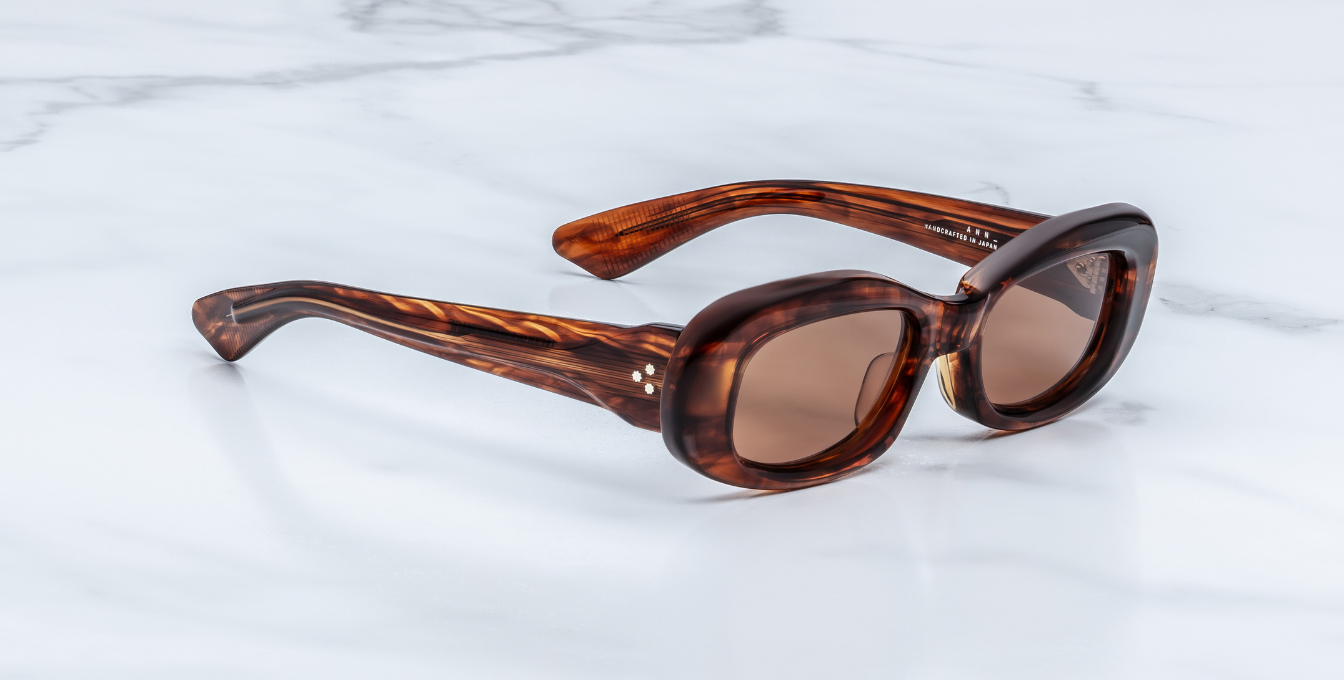 Jacques Marie Mage Ann Sonnenbrille in Bourbon - limitierte, handgefertigte Luxusbrille 