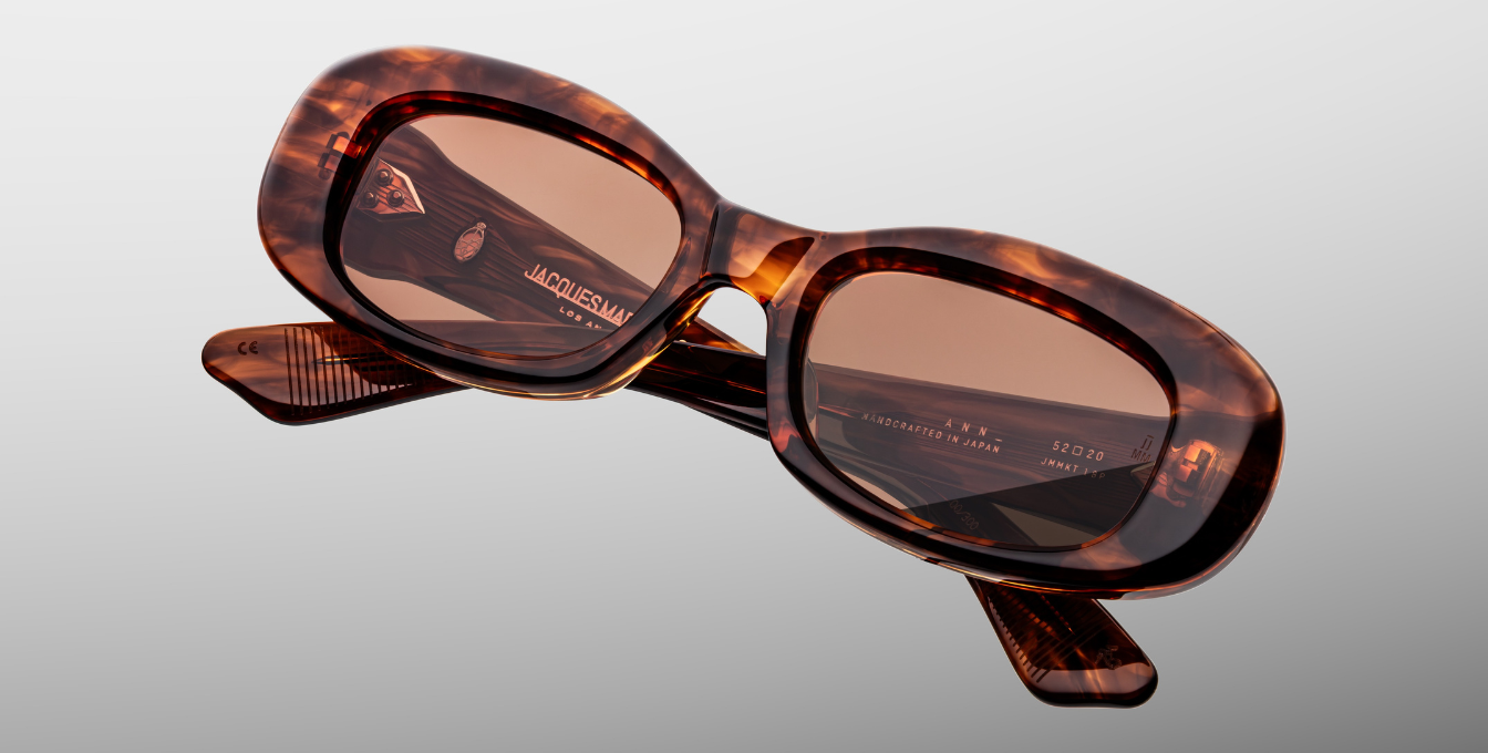 Jacques Marie Mage Ann Sonnenbrille in Bourbon - limitierte, handgefertigte Luxusbrille 
