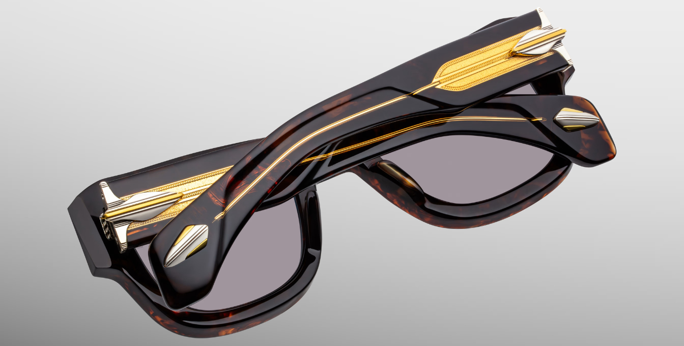 Jacques Marie Mage Last Frontier Conrad Sonnenbrille in Braun - limitierte, handgefertigte Luxusbrille