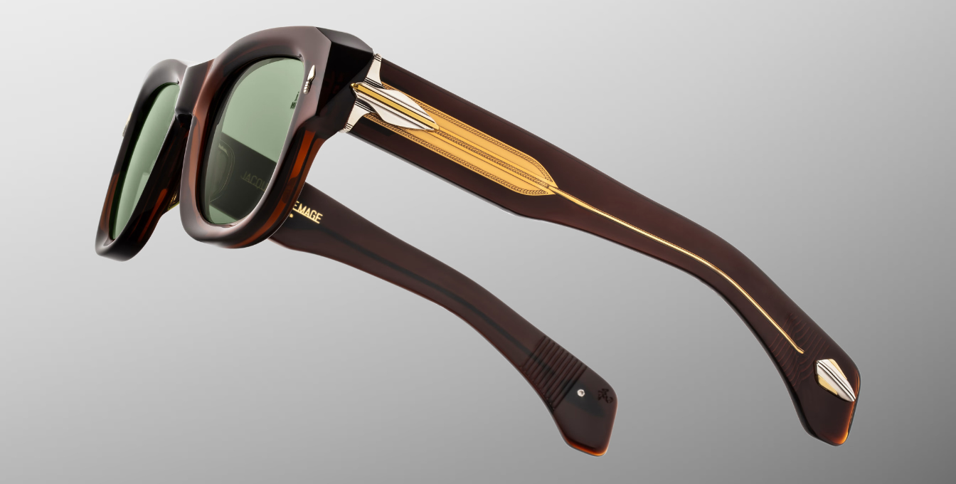 Jacques Marie Mage Last Frontier Conrad Sonnenbrille in Braun - limitierte, handgefertigte Luxusbrille