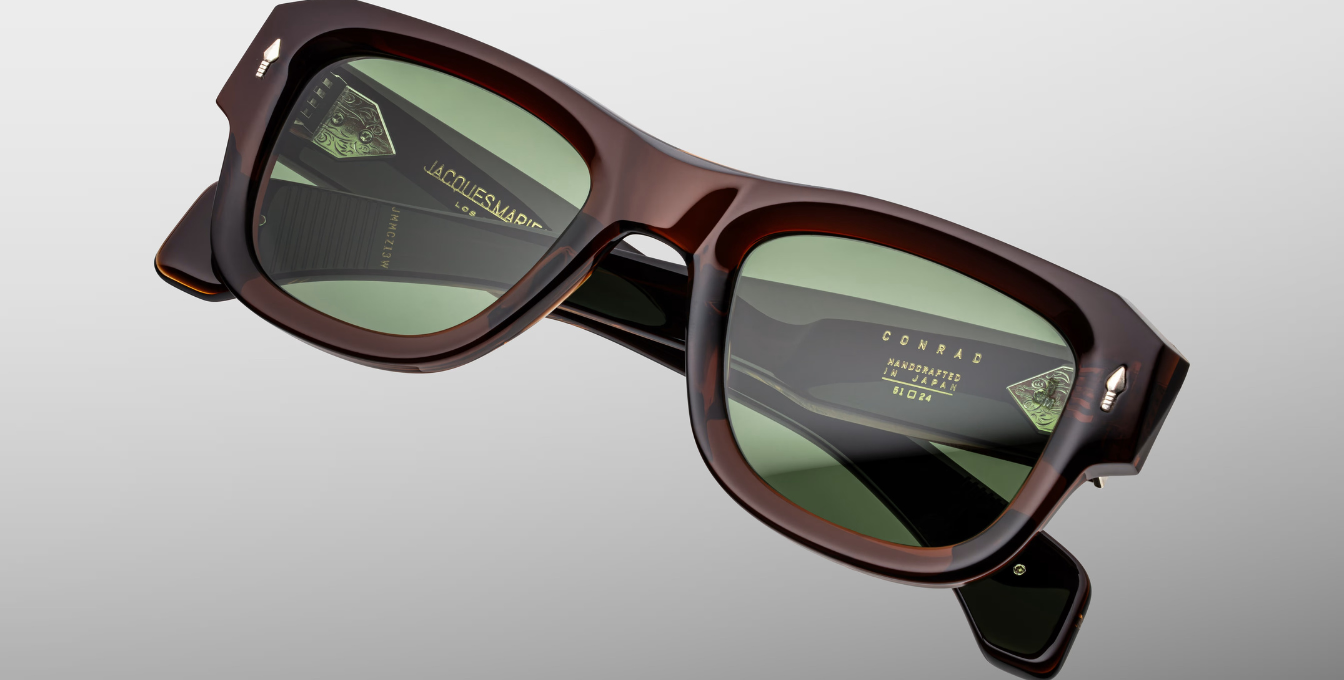 Jacques Marie Mage Last Frontier Conrad Sonnenbrille in Braun - limitierte, handgefertigte Luxusbrille