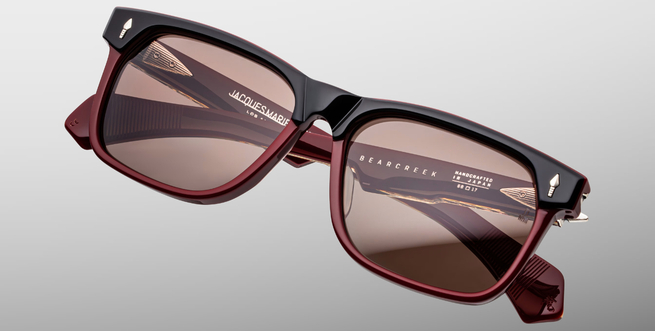 Jacques Marie Mage Last Frontier Bearcreek | Bordeaux Empire | In-Store only Sonnenbrille in Rot und  Schwarz - limitierte, handgefertigte Luxusbrille