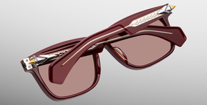 Jacques Marie Mage Last Frontier Bearcreek | Bordeaux Empire | In-Store only Sonnenbrille in Rot und  Schwarz - limitierte, handgefertigte Luxusbrille