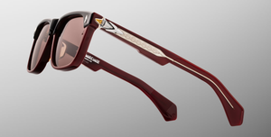 Jacques Marie Mage Last Frontier Bearcreek | Bordeaux Empire | In-Store only Sonnenbrille in Rot und  Schwarz - limitierte, handgefertigte Luxusbrille