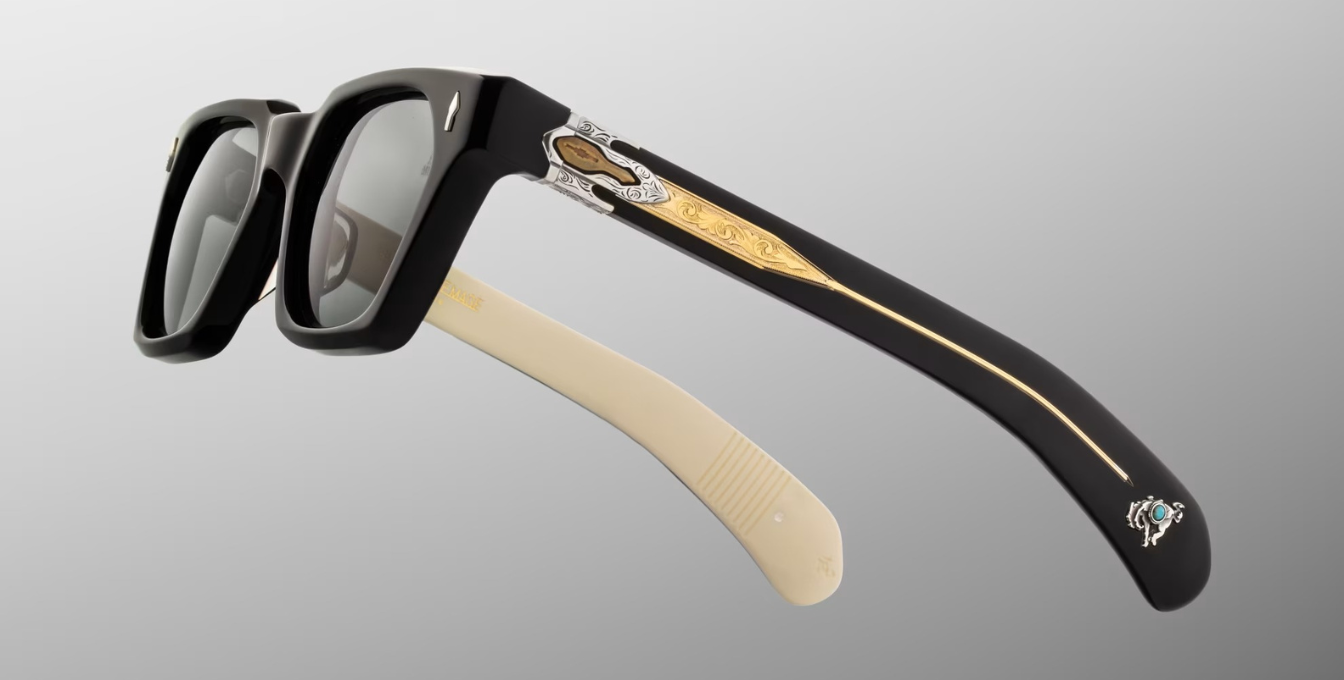 Jacques Marie Mage Last Frontier Sterett | Smoke | In-Store only Sonnenbrille in Rot und  Schwarz - limitierte, handgefertigte Luxusbrille