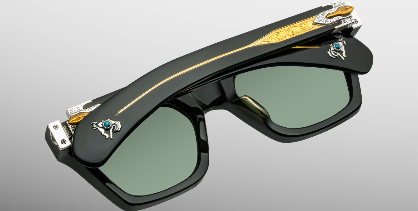 Jacques Marie Mage Last Frontier Sterett | Viper | In-Store only Sonnenbrille in Grün - limitierte, handgefertigte Luxusbrille