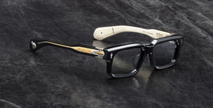 Jacques Marie Mage Last Frontier Belvedere | Smoke | In-Store only Sonnenbrille in Schwarz - limitierte, handgefertigte Luxusbrille