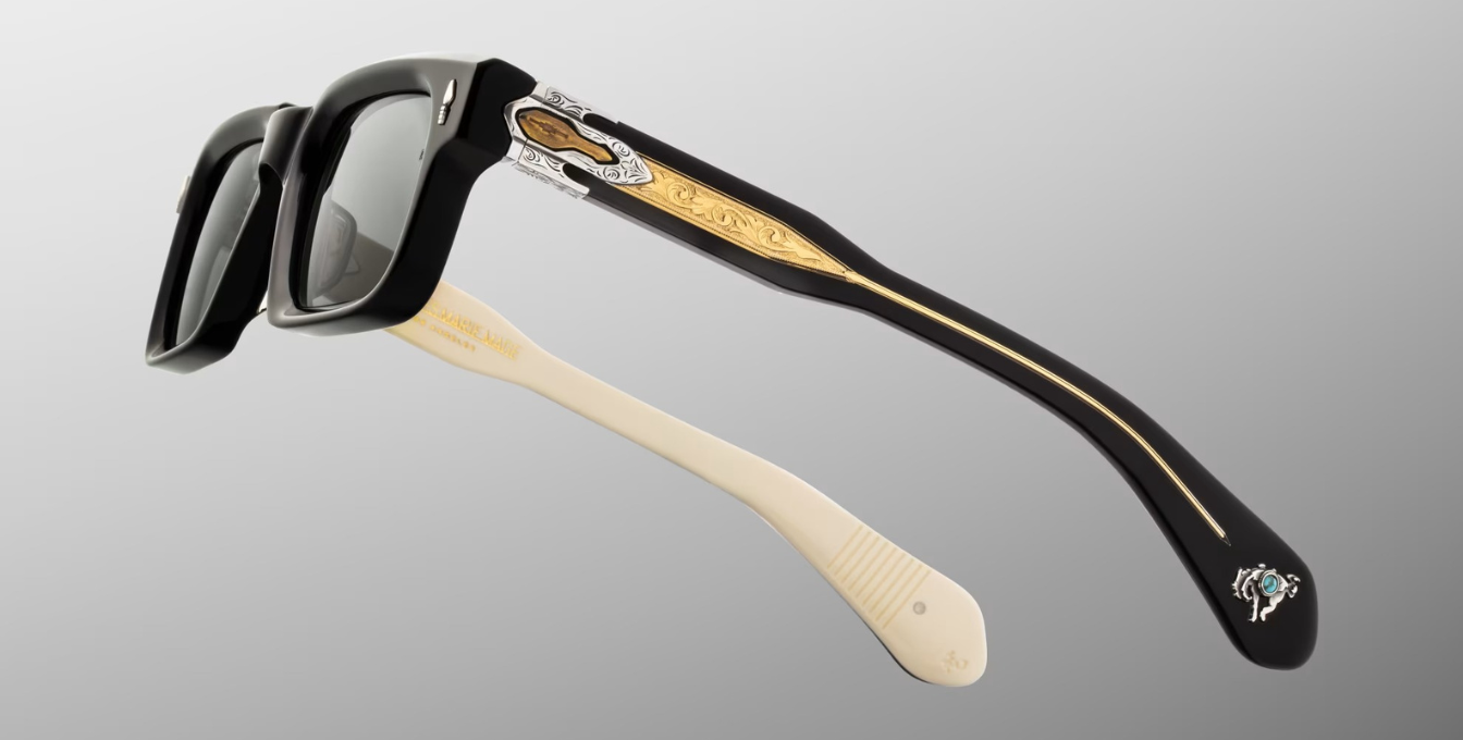 Jacques Marie Mage Last Frontier Belvedere | Smoke | In-Store only Sonnenbrille in Schwarz - limitierte, handgefertigte Luxusbrille