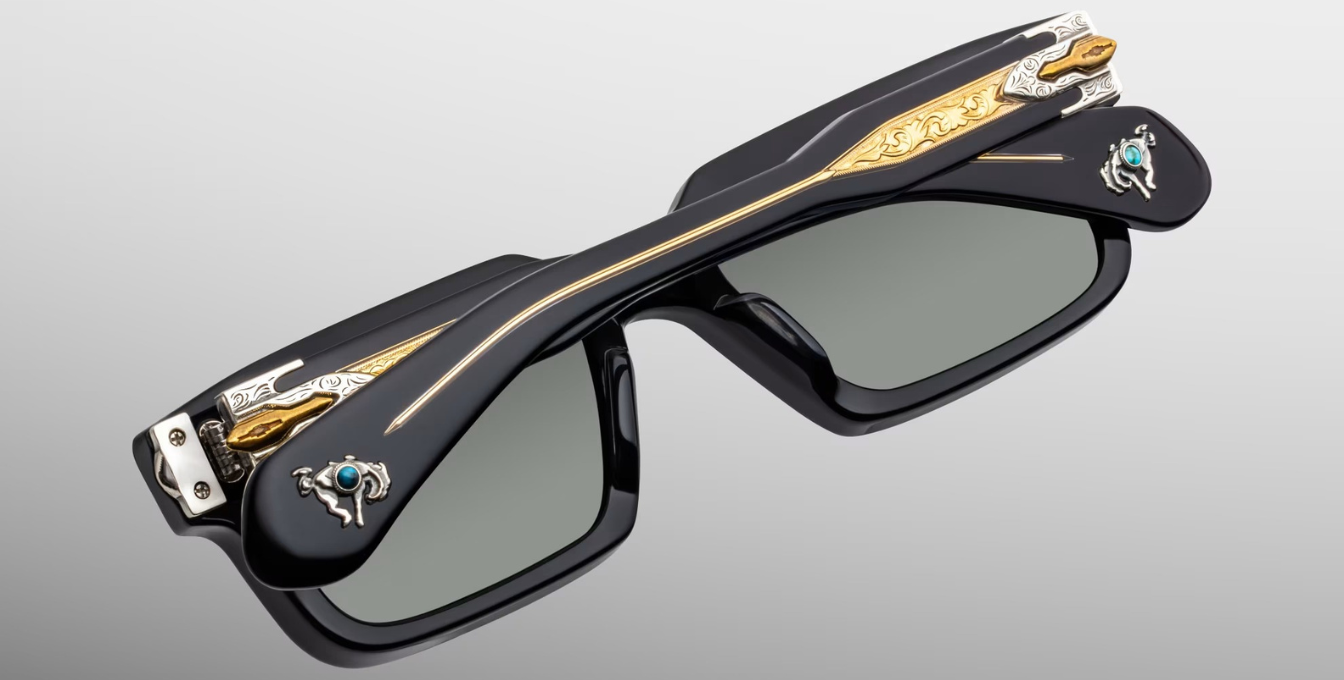 Jacques Marie Mage Last Frontier Belvedere | Smoke | In-Store only Sonnenbrille in Schwarz - limitierte, handgefertigte Luxusbrille