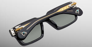 Jacques Marie Mage Last Frontier Belvedere | Smoke | In-Store only Sonnenbrille in Schwarz - limitierte, handgefertigte Luxusbrille