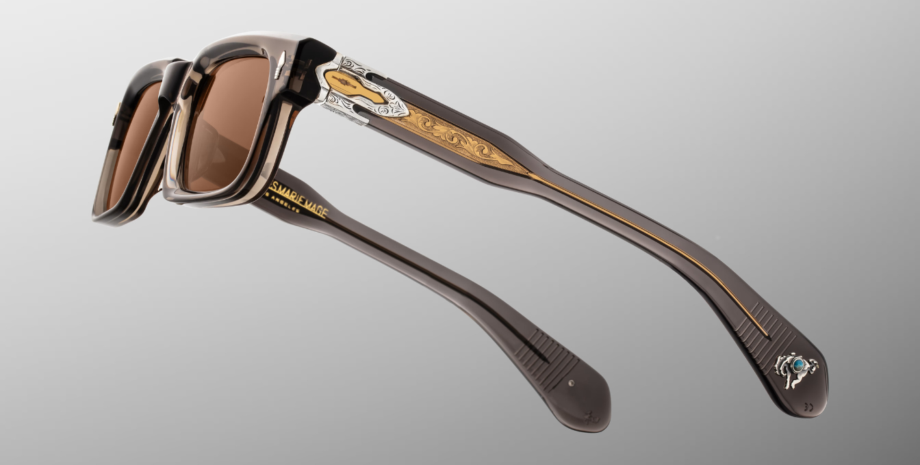 Jacques Marie Mage Last Frontier Belvedere | Tempest | In-Store only Sonnenbrille in Braun - limitierte, handgefertigte Luxusbrille