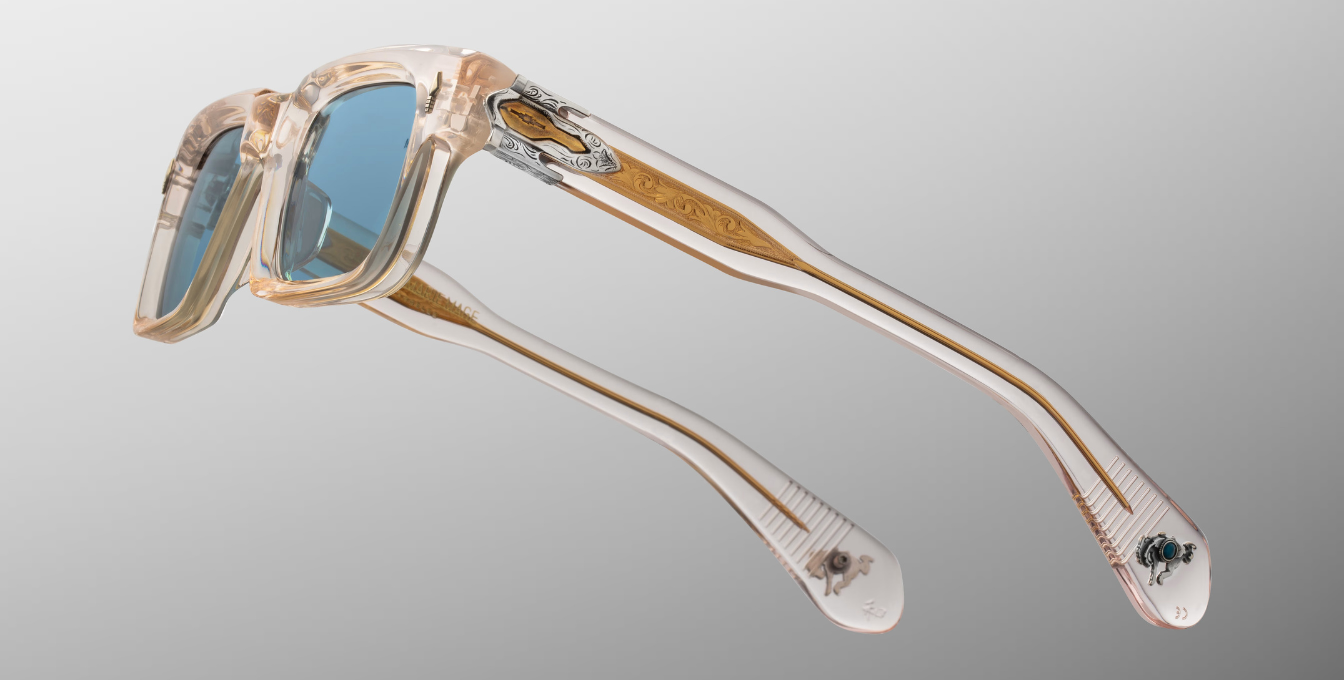 Jacques Marie Mage Last Frontier Belvedere | Cameo | In-Store only Sonnenbrille in Rosa - limitierte, handgefertigte Luxusbrille