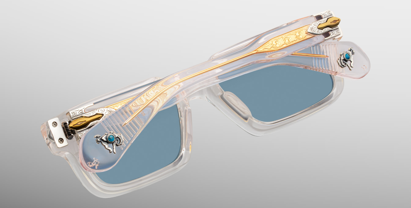 Jacques Marie Mage Last Frontier Belvedere | Cameo | In-Store only Sonnenbrille in Rosa - limitierte, handgefertigte Luxusbrille