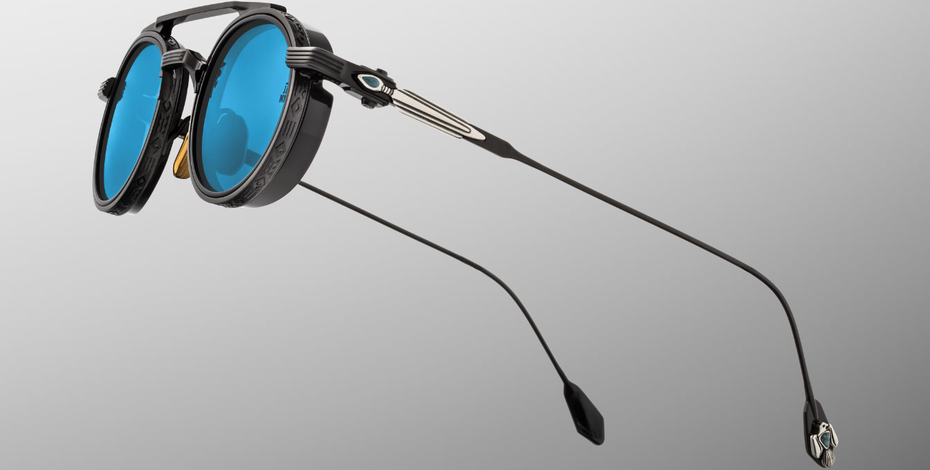 Jacques Marie Mage Last Frontier Livingston | Black | In-Store only Sonnenbrille in Schwarz - limitierte, handgefertigte Luxusbrille