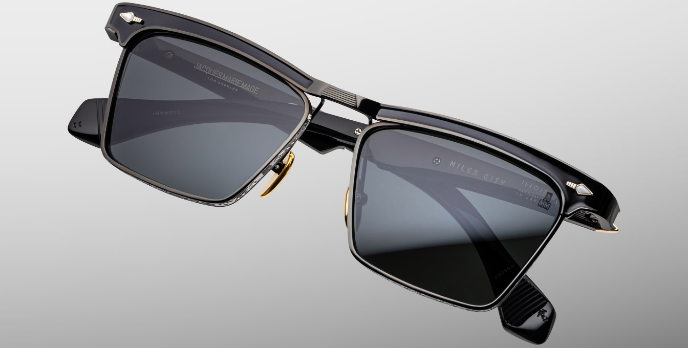 Jacques Marie Mage Last Frontier Miles-City | Corbeau | In-Store only Sonnenbrille in Schwarz - limitierte, handgefertigte Luxusbrille