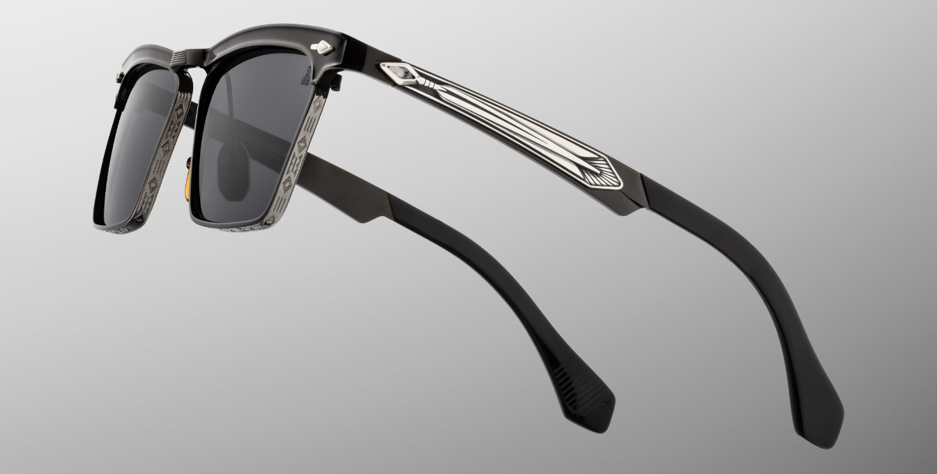 Jacques Marie Mage Last Frontier Miles-City | Corbeau | In-Store only Sonnenbrille in Schwarz - limitierte, handgefertigte Luxusbrille