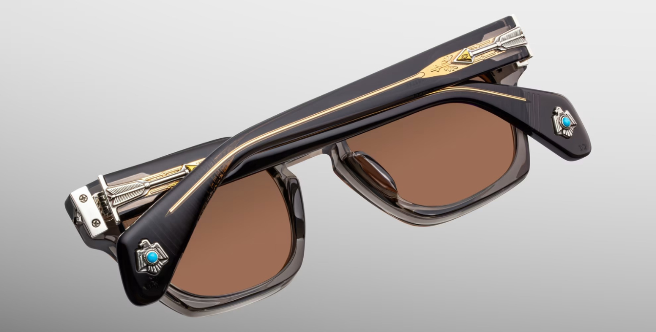 Jacques Marie Mage Last Frontier Rawlins | Tempest | In-Store only Sonnenbrille in Braun - limitierte, handgefertigte Luxusbrille