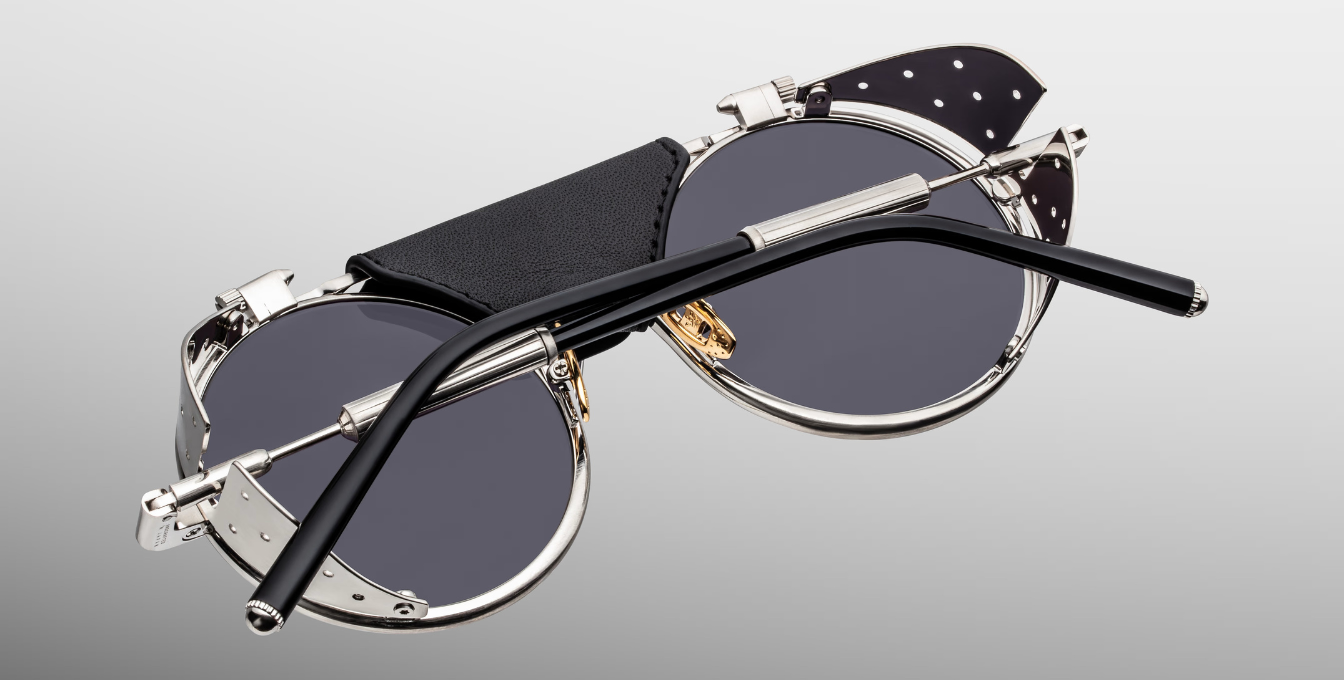 Jacques Marie Mage Sonnenbrille in Glacier in Silver - limitierte, handgefertigte Luxusbrille 