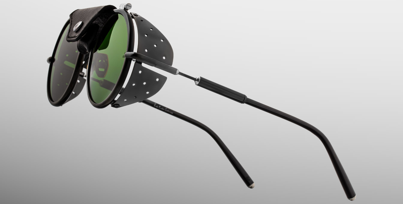 Jacques Marie Mage Sonnenbrille in Glacier in Black - limitierte, handgefertigte Luxusbrille 