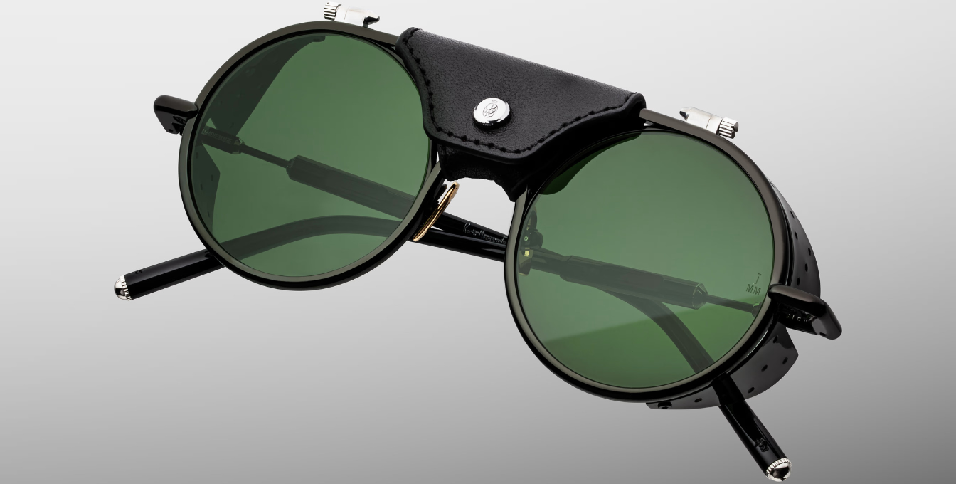Jacques Marie Mage Sonnenbrille in Glacier in Black - limitierte, handgefertigte Luxusbrille 