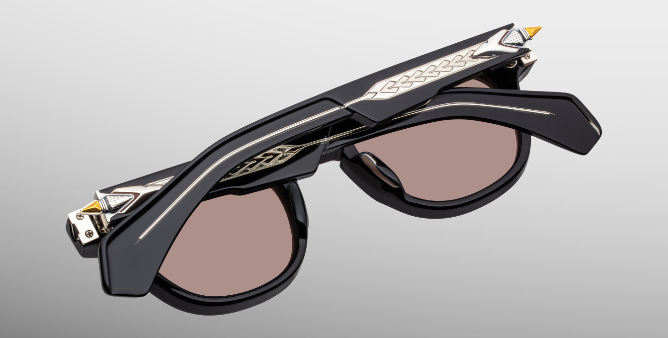 Jacques Marie Mage Last Frontier Wahkan | Bordeaux Empire | In-Store only Sonnenbrille in Schwarz - limitierte, handgefertigte Luxusbrille