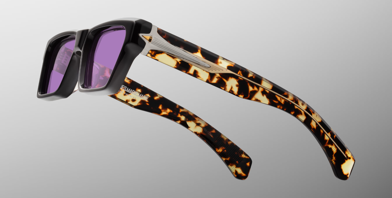 Jacques Marie Mage Melchior Amethyst Luxus Sonnenbrille - limitierte, handgefertigte Luxusbrille