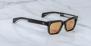 Jacques Marie Mage Molino 55 Borneo Sonnenbrille in Grün - limitierte, handgefertigte Luxusbrille aus Acetat