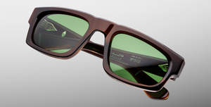 Jacques Marie Mage - Muhammed Ali Kollektion - Eckige Louisville Zoltar Sonnenbrille in Braun - limitierte, handgefertigte Luxusbrille aus Japan