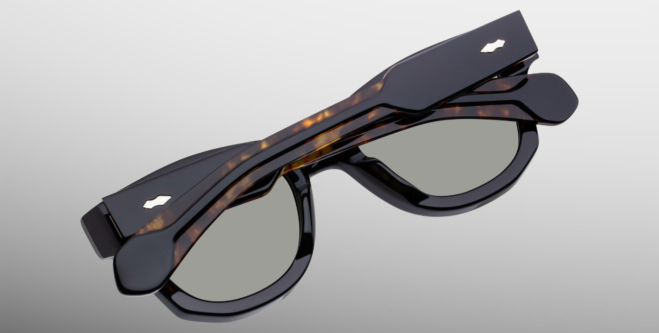 Jacques Marie Mage - Muhammed Ali Kollektion - Runde Kinshansa Noir Sonnenbrille in Schwarz - limitierte, handgefertigte Luxusbrille aus Japan