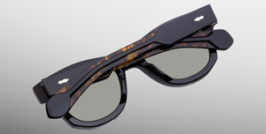 Jacques Marie Mage - Muhammed Ali Kollektion - Runde Kinshansa Noir Sonnenbrille in Schwarz - limitierte, handgefertigte Luxusbrille aus Japan