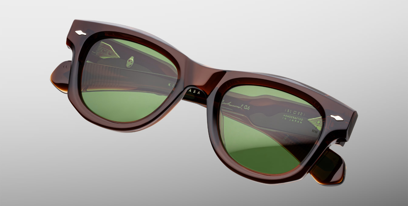 Jacques Marie Mage - Muhammed Ali Kollektion - Kinshansa Zoltar Sonnenbrille in Braun - limitierte, handgefertigte Luxusbrille aus Japan