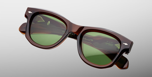 Jacques Marie Mage - Muhammed Ali Kollektion - Kinshansa Zoltar Sonnenbrille in Braun - limitierte, handgefertigte Luxusbrille aus Japan