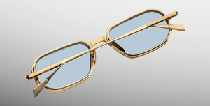 Jacques Marie Mage Squadron Ciel Sonnenbrille in Gold - limitierte, handgefertigte Luxusbrille