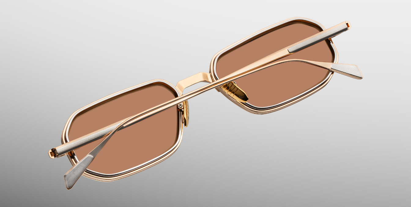 Jacques Marie Mage Squadron Darjeeling Sonnenbrille in Gold - limitierte, handgefertigte Luxusbrille