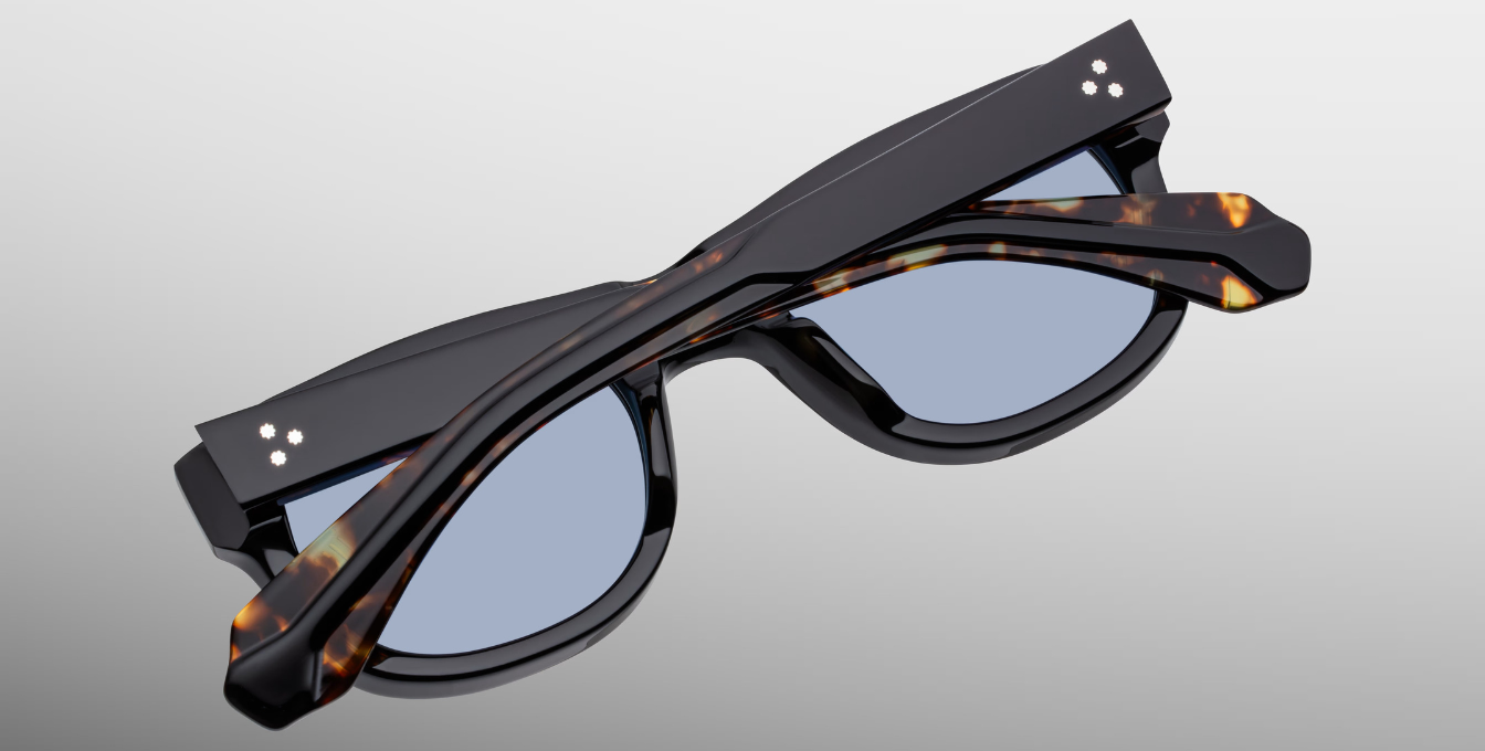Jacques Marie Mage Amilcar Noir Sonnenbrille in Schwarz - limitierte, handgefertigte Luxusbrille