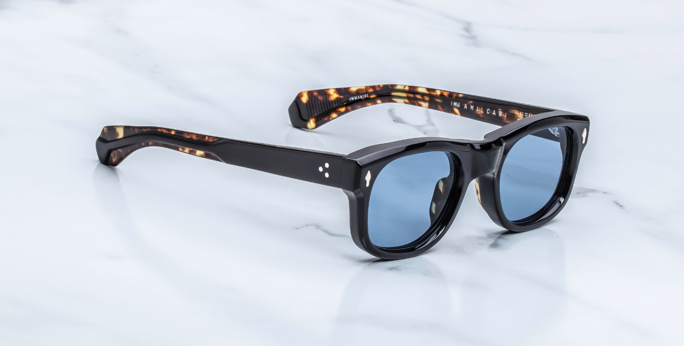 Jacques Marie Mage Amilcar Noir Sonnenbrille in Schwarz - limitierte, handgefertigte Luxusbrille