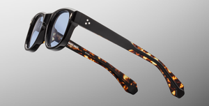 Jacques Marie Mage Amilcar Noir Sonnenbrille in Schwarz - limitierte, handgefertigte Luxusbrille