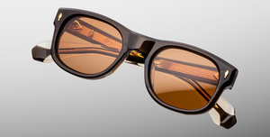 Jacques Marie Mage Amilcar London Sonnenbrille in Braun - limitierte, handgefertigte Luxusbrille
