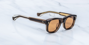 Jacques Marie Mage Amilcar London Sonnenbrille in Braun - limitierte, handgefertigte Luxusbrille