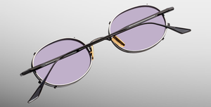 Jacques Marie Mage Violet | Corbeau Sonnenbrille in Schwarz - limitierte, runde und handgefertigte Luxusbrille 