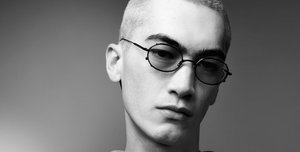 Jacques Marie Mage Violet | Corbeau Sonnenbrille in Schwarz - limitierte, runde und handgefertigte Luxusbrille 