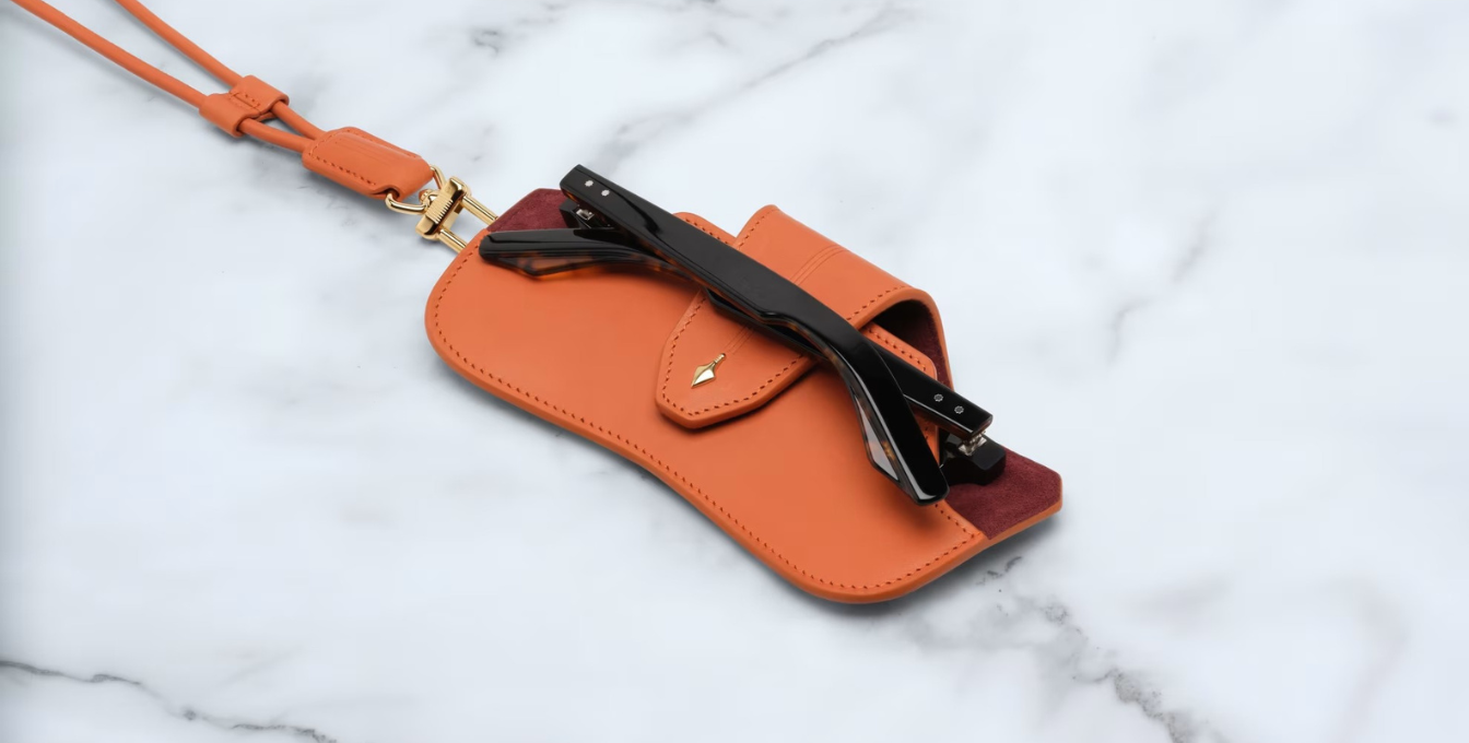 Jacques Marie Mage Leather Goods in Hunter in Orange
